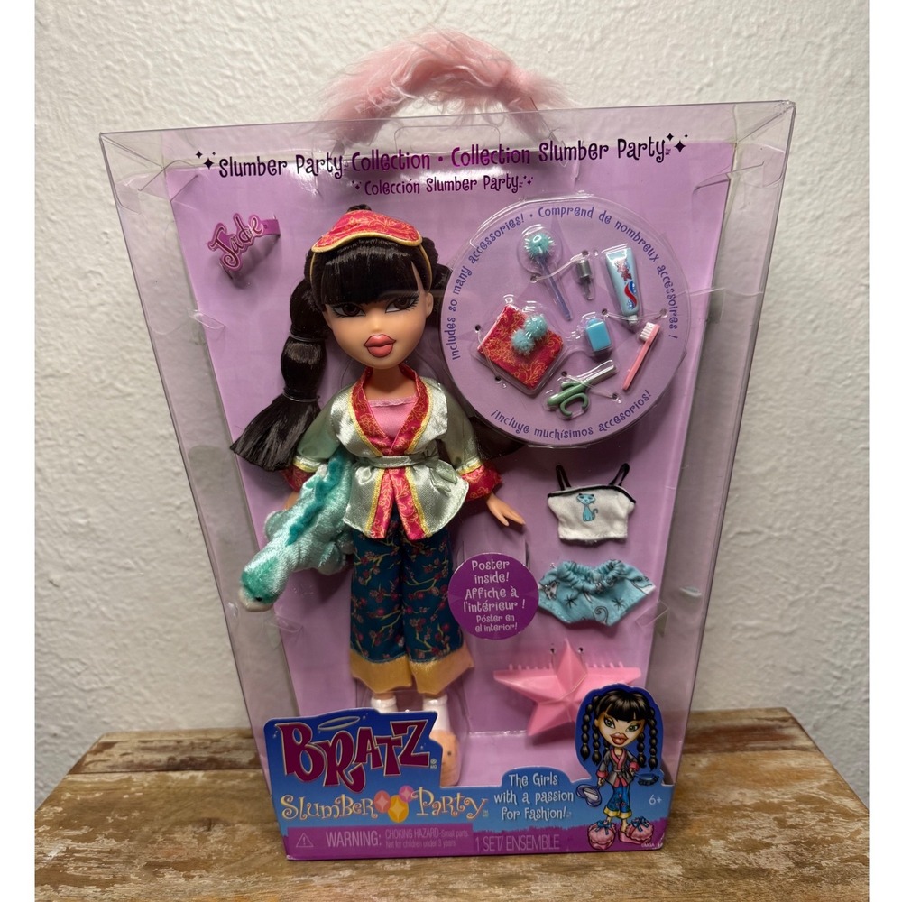 BRATZ Slumber Party Jade Fashion Doll With Pajamas 2024 NEW